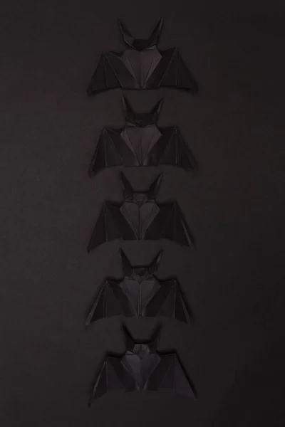 할로윈 배경입니다. 검은 배경. 검은 박쥐 — 스톡 사진