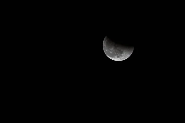 Luna, eclipse lunar total, Rusia 31 ene 2017 — Foto de Stock