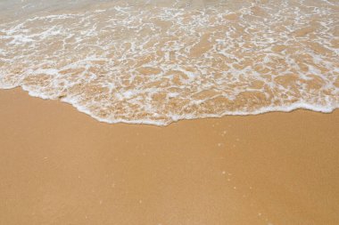 Kumsal ve dalga, üst manzara.