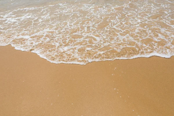 Praia Areia Onda Vista Superior — Fotografia de Stock