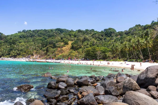 Phuket Thailand Március 2020 Nyaralás Turisták Freedom Beach — Stock Fotó