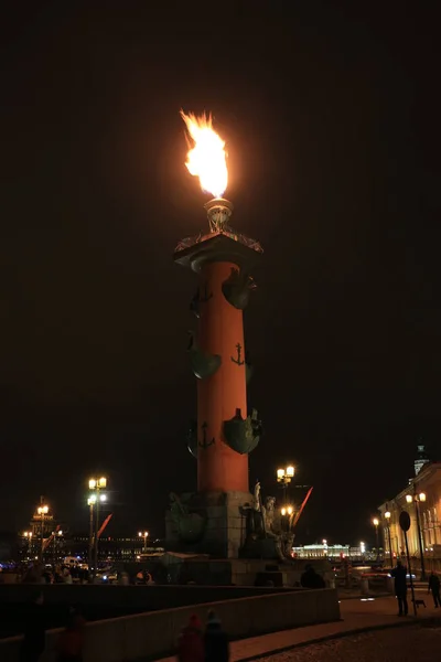 Rússia São Petersburgo Colunas Rostral — Fotografia de Stock