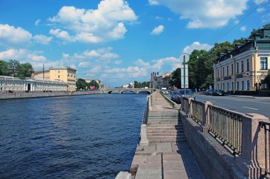 Rusya, St. Petersburg, Fontanka Nehri çıkabilir