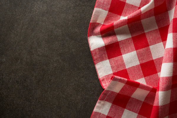 Napkin on black — Stock Photo, Image