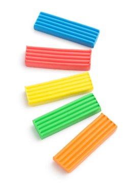 Plastik set beyaza izole edildi 