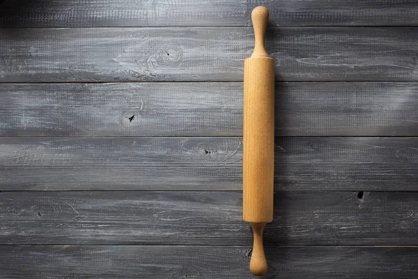 Rolling pin on wooden — Stock Photo, Image