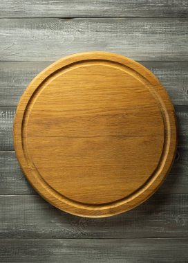 Pizza kesme tahtası, rustik arka plan