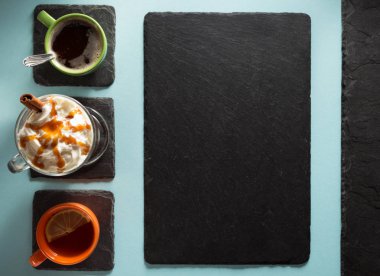 fincan kahve, çay ve frappe  