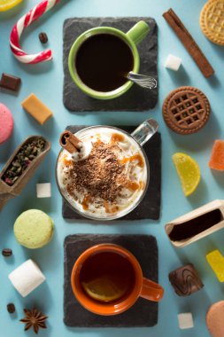 fincan kahve, çay ve frappe  