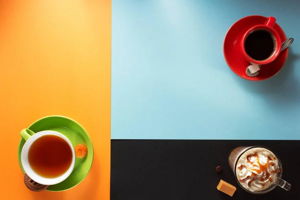 Tazza di caffè e tè — Foto Stock