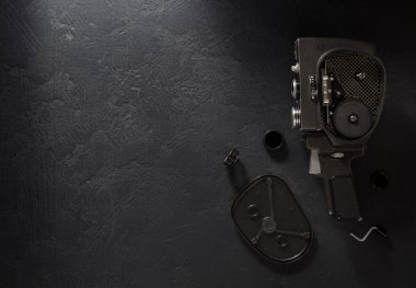 film kamera siyah arka plan 