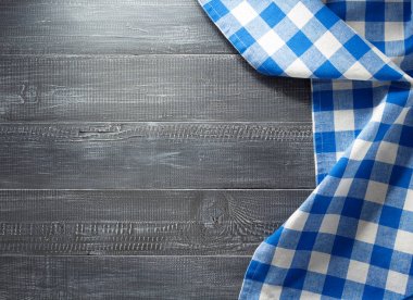 bez peçete ahşap üzerine kontrol