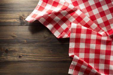 ahşap üzerine bez peçete