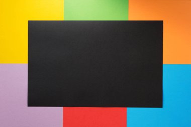 soyut renkli kağıt şablonu