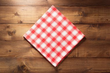 ahşap üzerine bez peçete