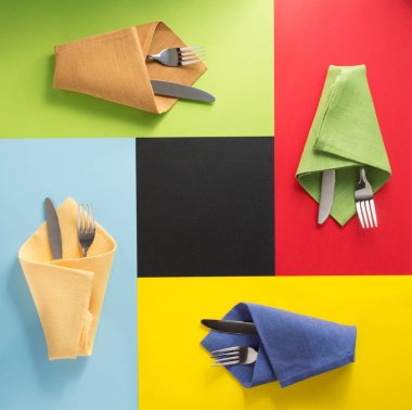 bıçak ve çatal, peçete