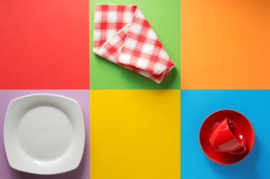 farklı mutfak eşyaları bileşimi