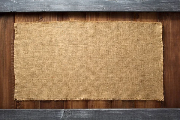 Pranchas de madeira com espaço de cópia saco — Fotografia de Stock