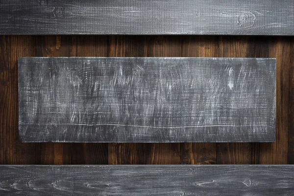 Tavole di legno con spazio nero copia — Foto Stock