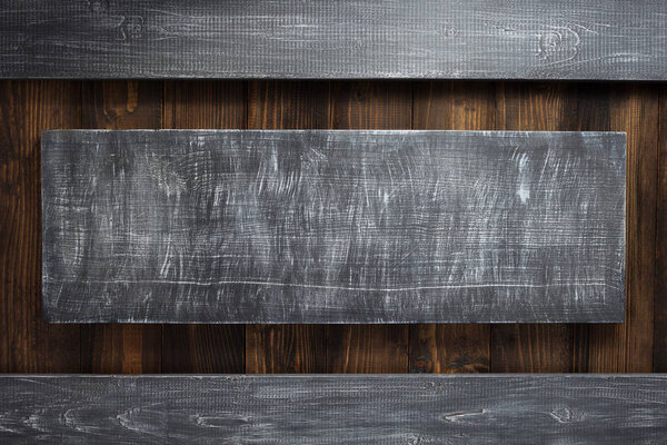 wooden planks with black copy space