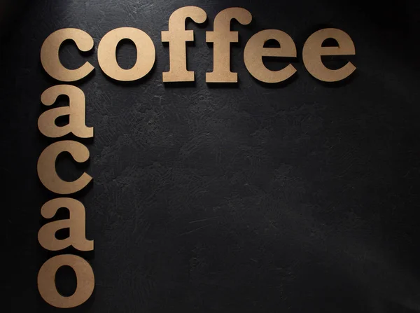 Kávé és kakaó jelek — Stock Fotó