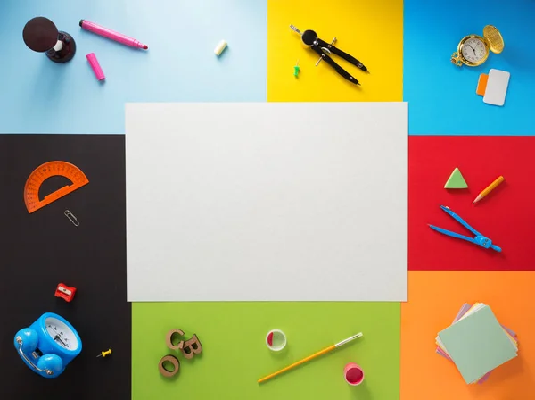 Various school supplies — Stock Photo, Image