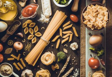 Makarna ve gıda Madde tablosundaki