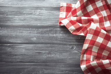 ahşap üzerine bez peçete