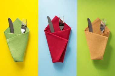 bıçak ve çatal, peçete