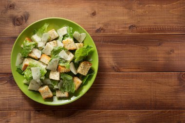 ahşap plaka Sezar salata