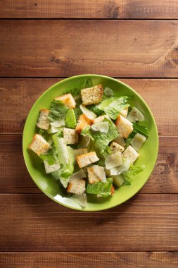 ahşap plaka Sezar salata