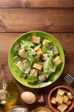 ahşap plaka Sezar salata