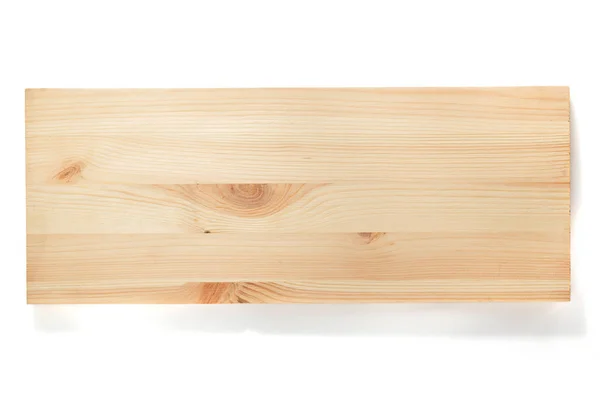Tavola di legno isolata su bianco — Foto Stock