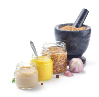 Beyaz hardal sosu koleksiyonu