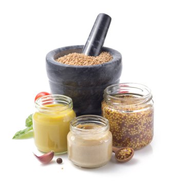 Beyaz hardal sosu koleksiyonu