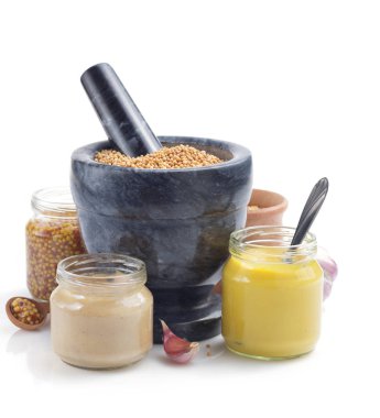 Beyaz hardal sosu koleksiyonu