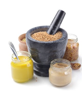 Beyaz hardal sosu koleksiyonu