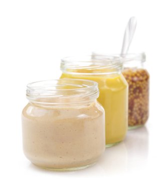 Beyaz hardal sosu koleksiyonu