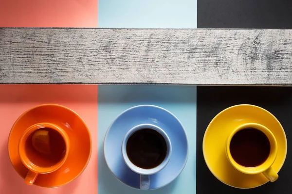 Csésze kávé és a tea az absztrakt háttér — Stock Fotó