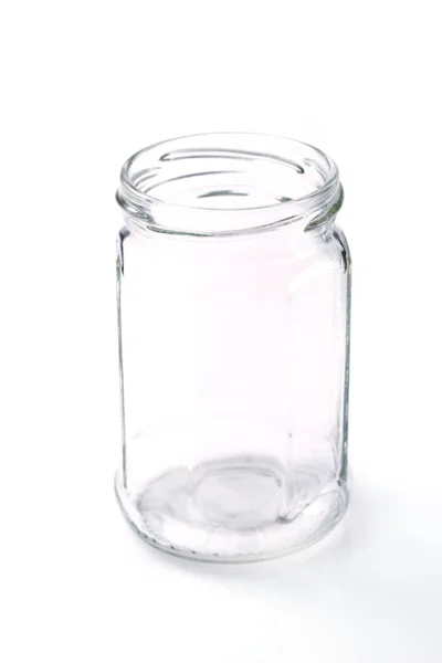 Leeres Glas auf weiß — Stockfoto