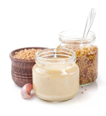 Beyaz hardal sosu koleksiyonu