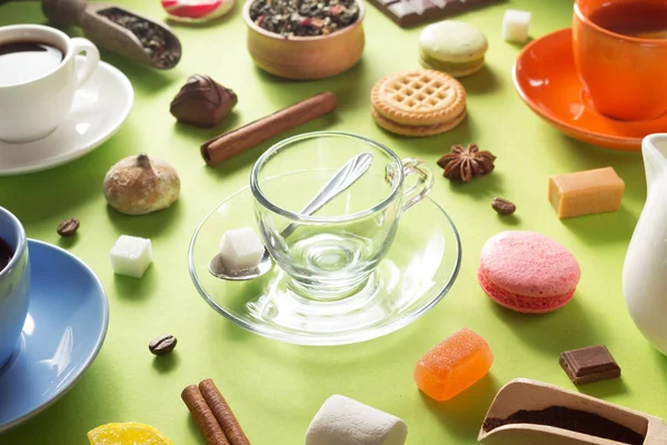 Boş kahve cam Kupası