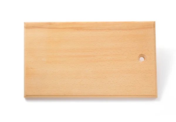 Wooden cutting board on white — Stock Photo, Image