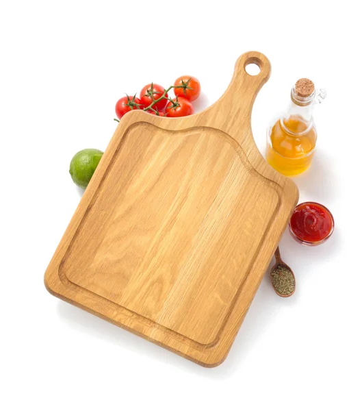 Cutting board with  ingredient — Stock Photo, Image