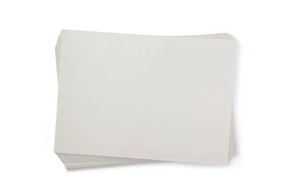 Feuille de papier isolée sur blanc — Photo