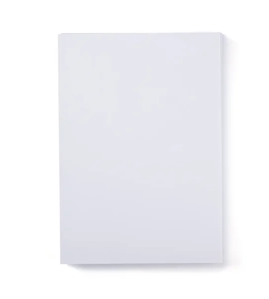 Folha de papel isolada sobre branco — Fotografia de Stock