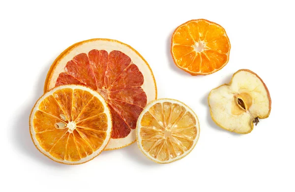 Dried fruit isolated on white — Stock Photo, Image
