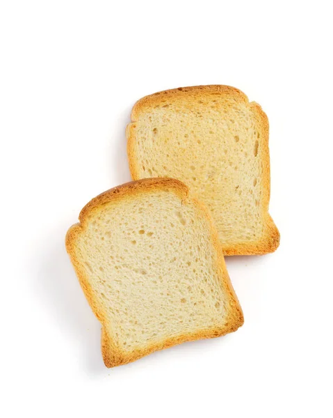 Sliced bread isolated on white — Zdjęcie stockowe