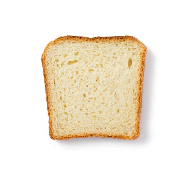 白で隔離されるスライスされたパン — ストック写真