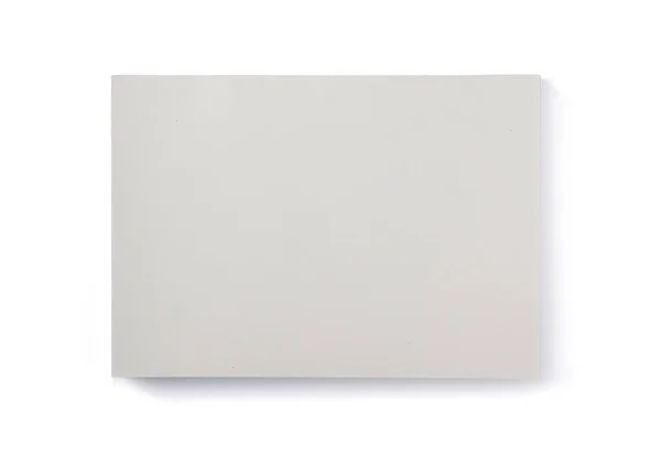 Φύλλο χαρτιού που απομονώνεται σε λευκό — Φωτογραφία Αρχείου